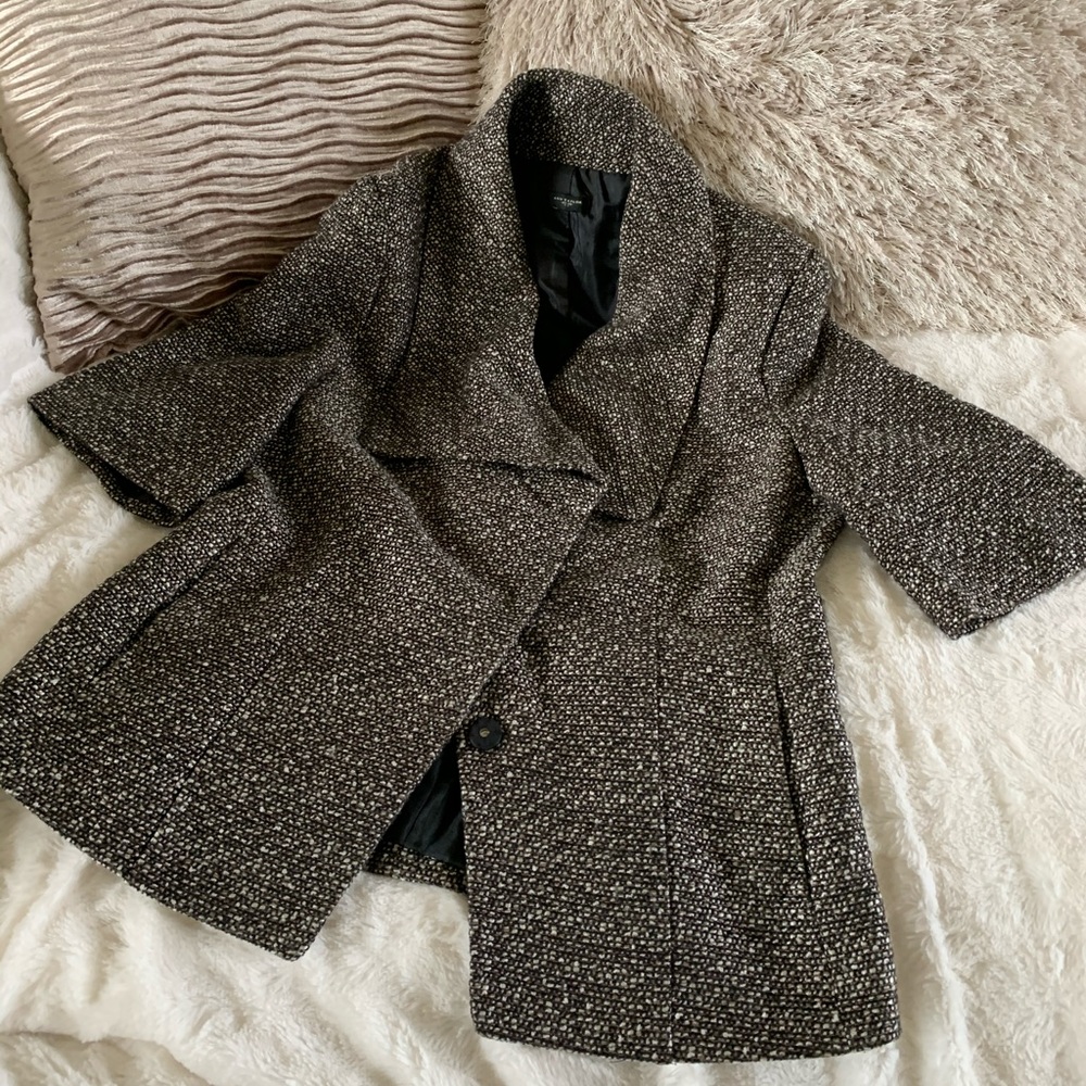 Ann Taylor, tweed, 3/4 sleeve coat